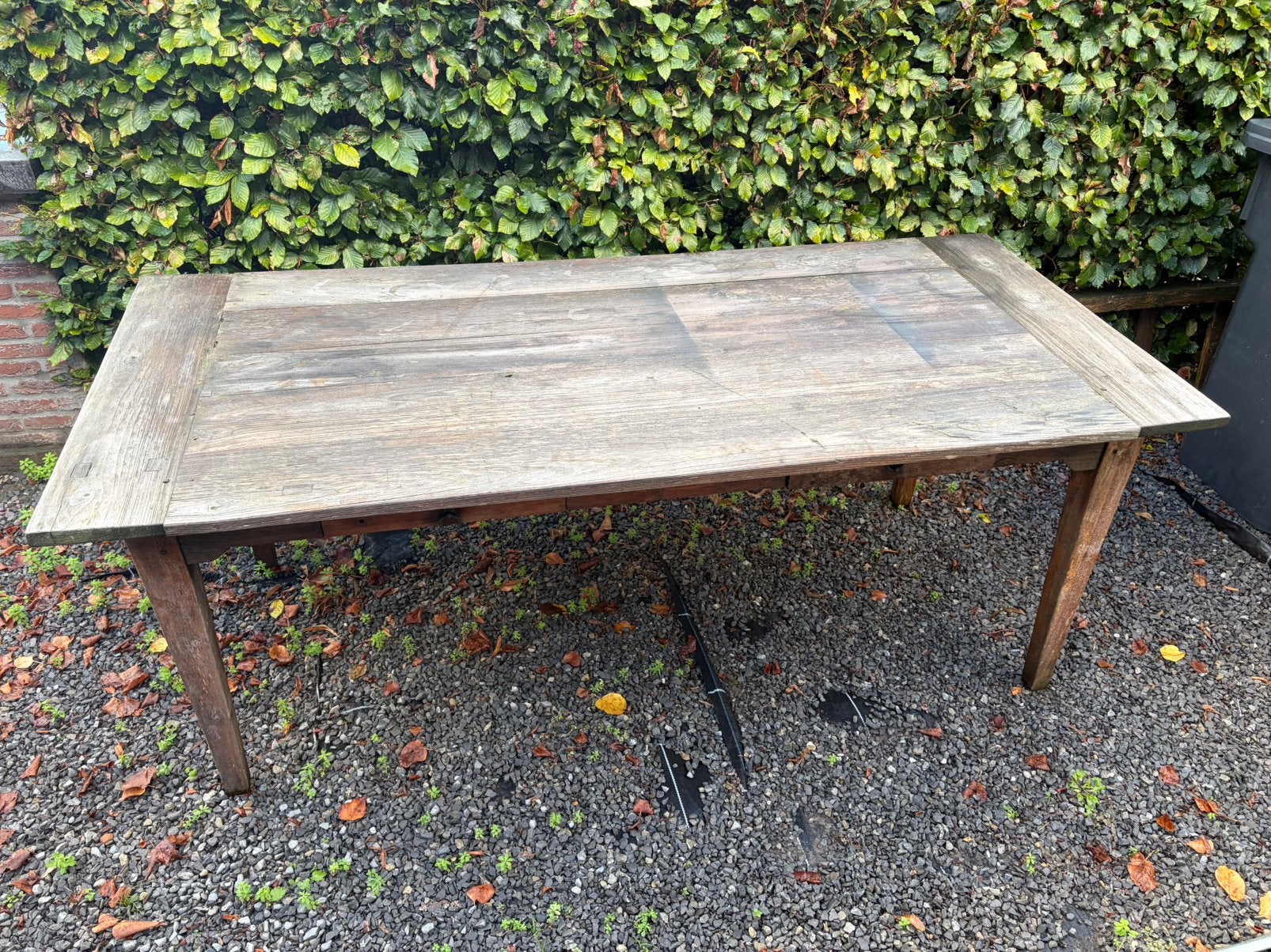 Teak houten tuintafel, Tuin en Terras, Ophalen, Gebruikt, Rechthoekig, Teakhout