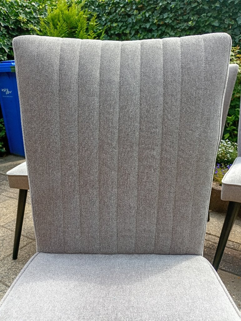 Eethoek stoelen, Huis en Inrichting, Stoelen, Ophalen of Verzenden, Zo goed als nieuw, Vier, Grijs