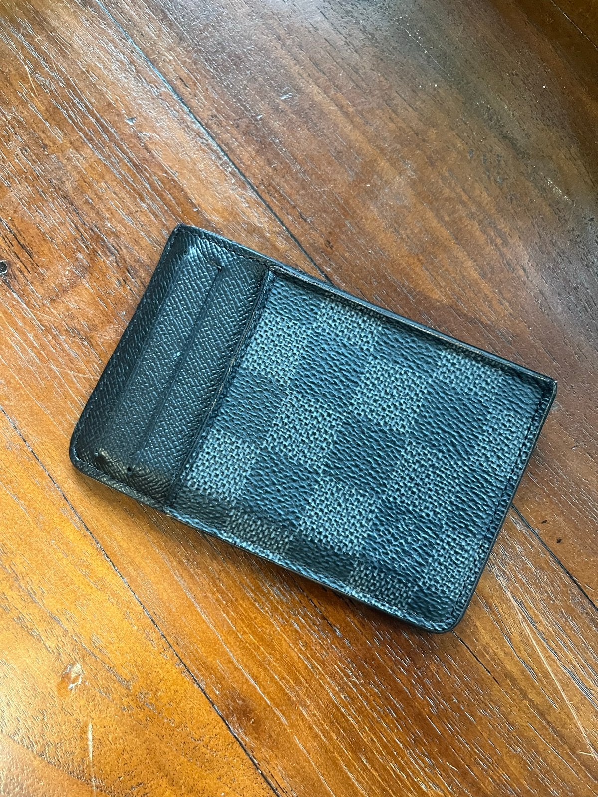 Louis Vuitton Damier Graphite Kaarthouder, Verzenden, Zo goed als nieuw, Zwart, Overige merken