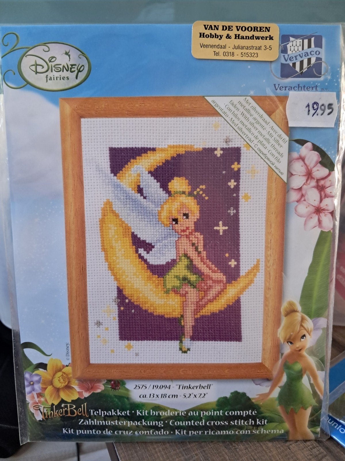 Disney Fairies Tinkerbell Borduurpakket - Nieuw, Ophalen of Verzenden, Nieuw, Handborduren, Borduurpakket