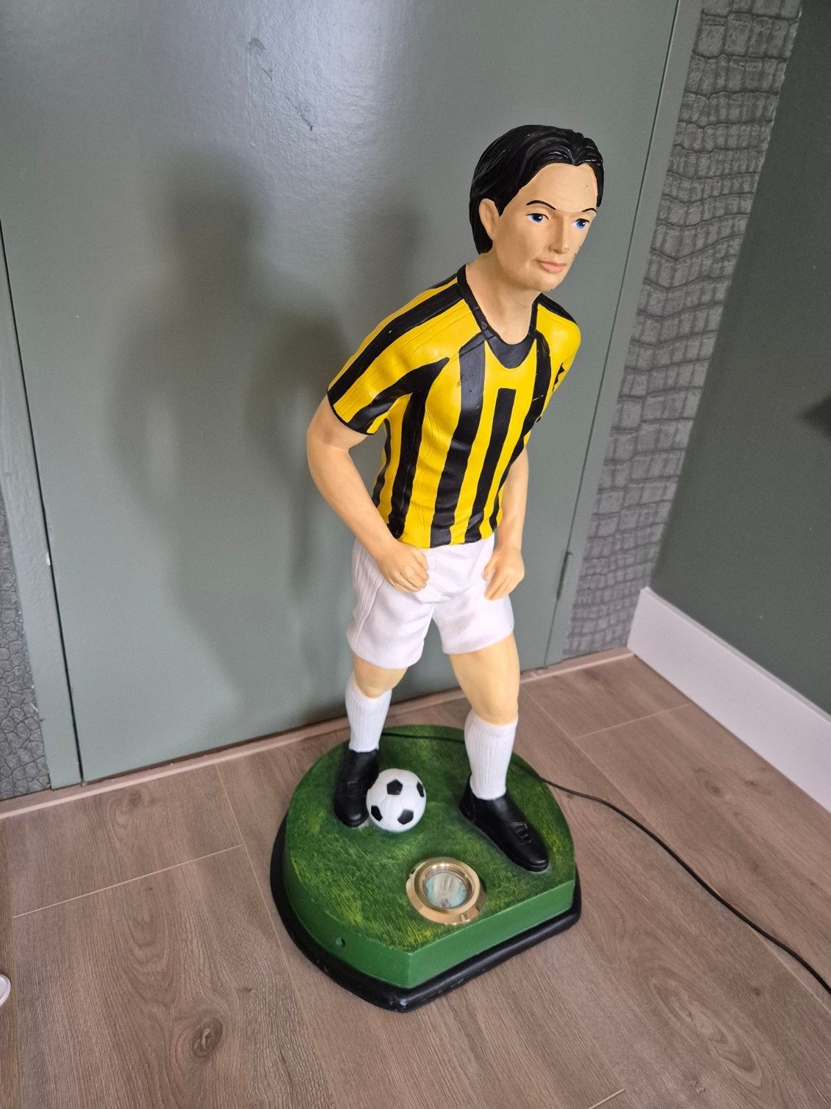 Voetballer lamp, Ophalen, Gebruikt, Meerkleurig, Kunststof