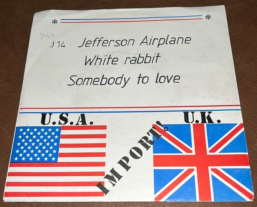 Jefferson Airplane ‎– White Rabbit / Somebody To Love, Ophalen of Verzenden, Gebruikt