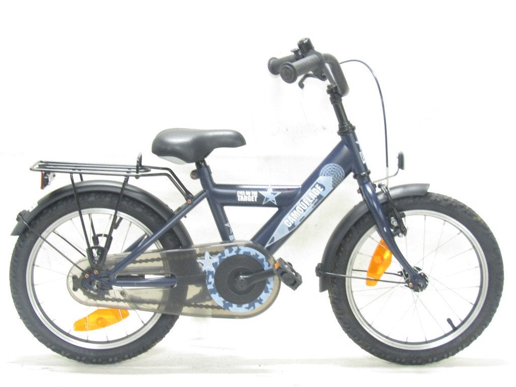 Bike fun Camouflage blauw jongens 26cm 16inch, Gebruikt, BIKE FUN, Versnellingen