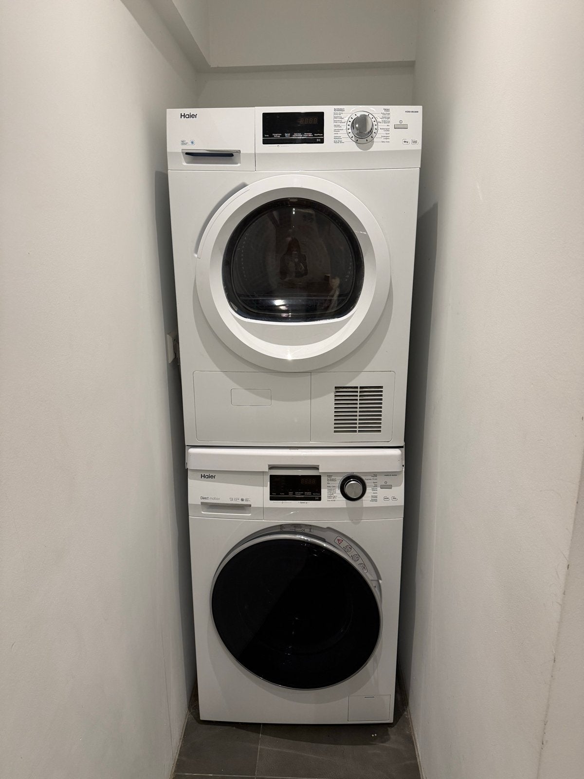 Haier wasmachine en droger, 8 tot 10 kg, Ophalen of Verzenden, Zo goed als nieuw, 95 cm of meer