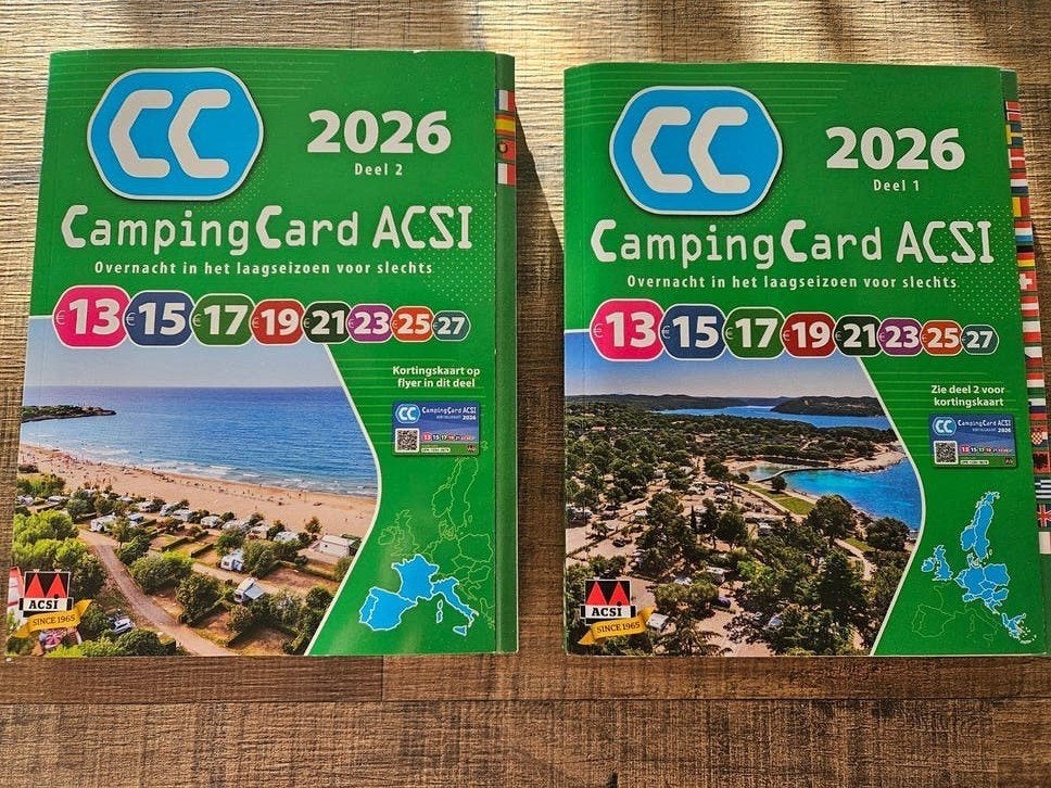 ACSI Campinggids 2026 - Deel 1 & 2, Overige merken, Europa, Ophalen of Verzenden, Zo goed als nieuw