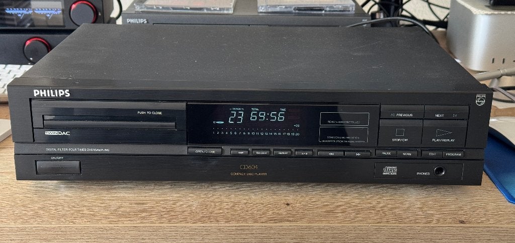 Philips CD604 CD Speler met Twindac en "CDM4/19 Swing Arm", Audio, Tv en Foto, Ophalen, Gebruikt, Philips