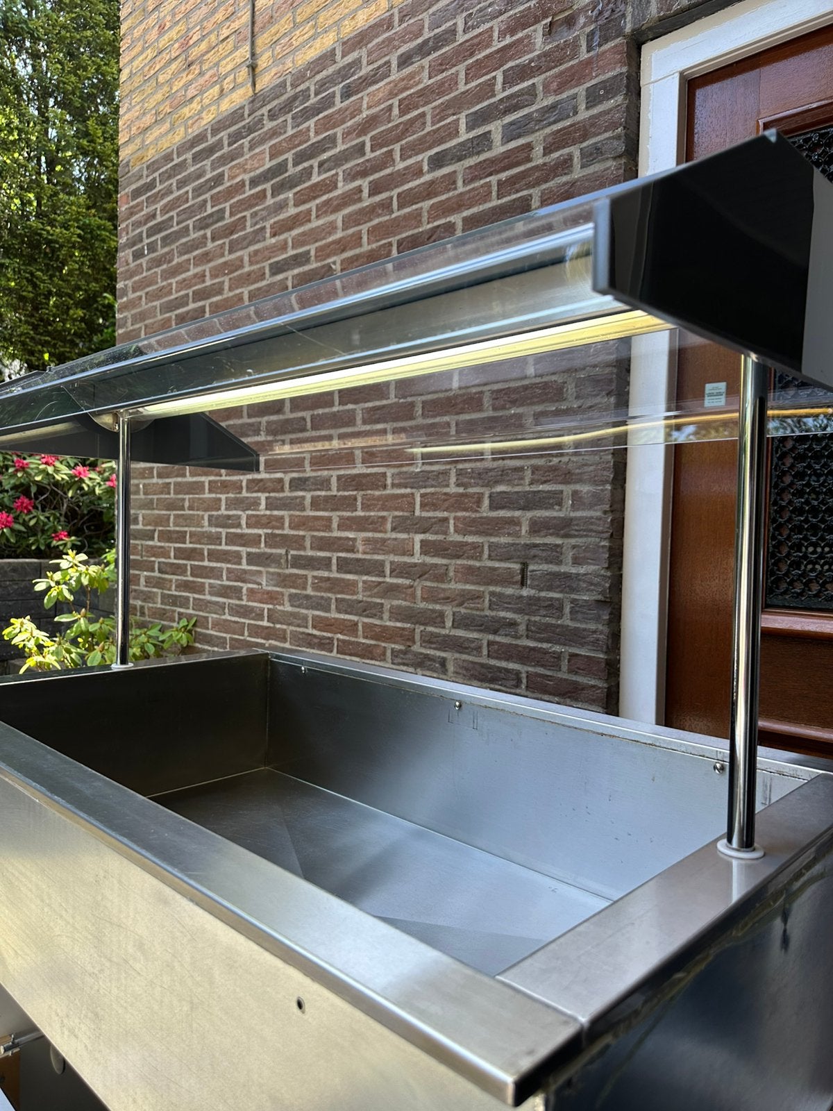 Afinox KORO 3-1 RVS gekoelde opzetvitrine / saladette 110x67, Ophalen, Gebruikt, 60 cm of meer, Zonder vriesvak
