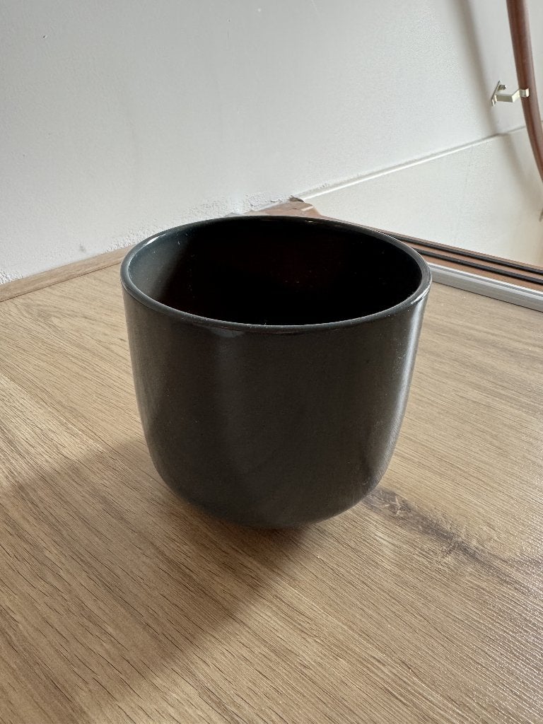blauwe bloempot, Ophalen, Gebruikt, Rond, Binnen