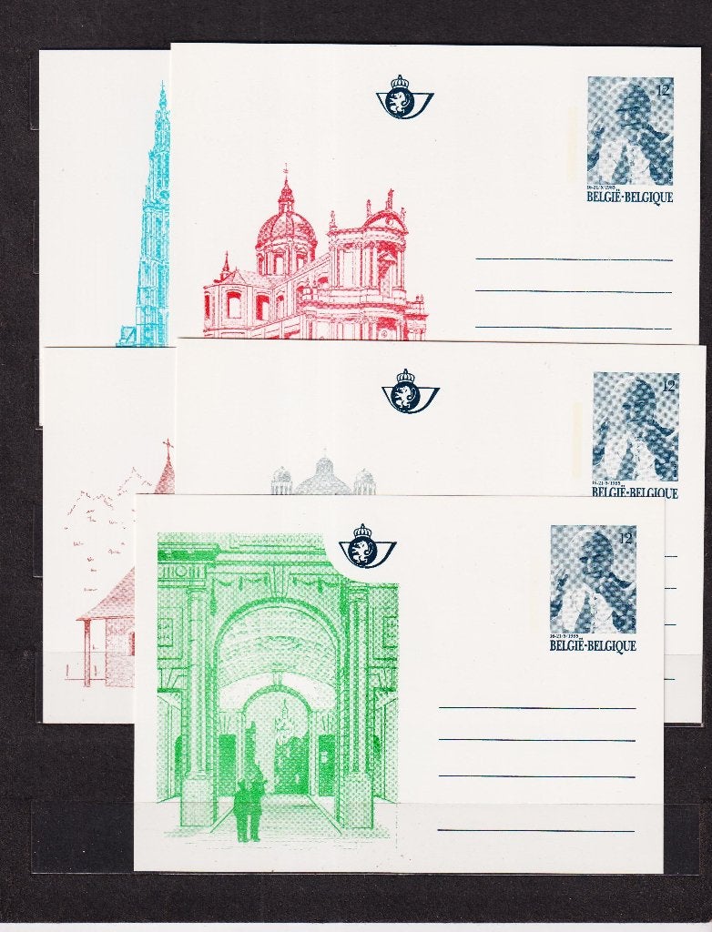 België 1985 Geïllustreerde briefkaarten BK34-BK38 **, Postzegels en Munten, Ophalen, Postfris, Postfris