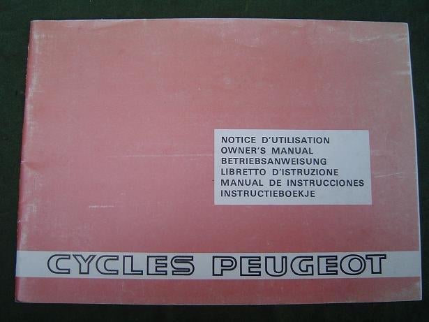 Peugeot 101 102 103 105 TSE TSM r 1981 bromfiets handleiding, Fietsen en Brommers, Ophalen of Verzenden, Gebruikt