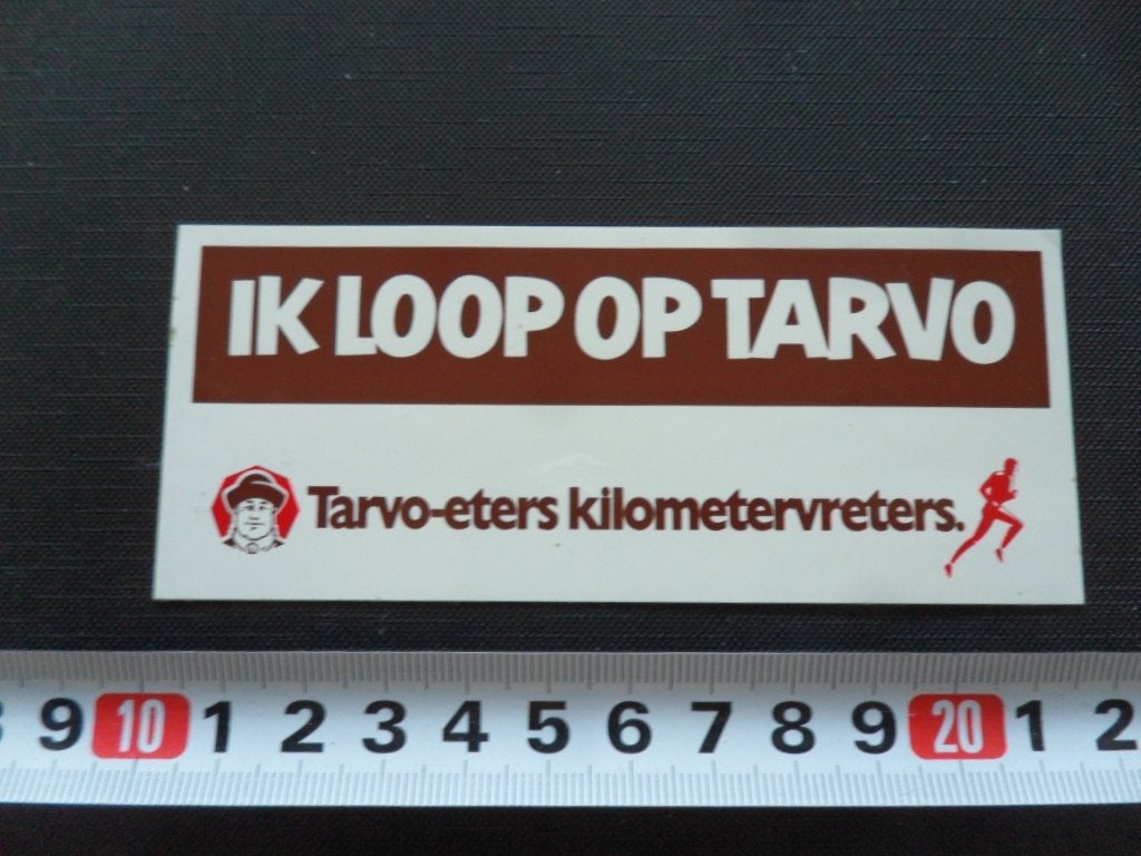 sticker brood ik loop op TARVO tarvo-eters kilometervreters, Verzamelen, Ophalen of Verzenden, Zo goed als nieuw