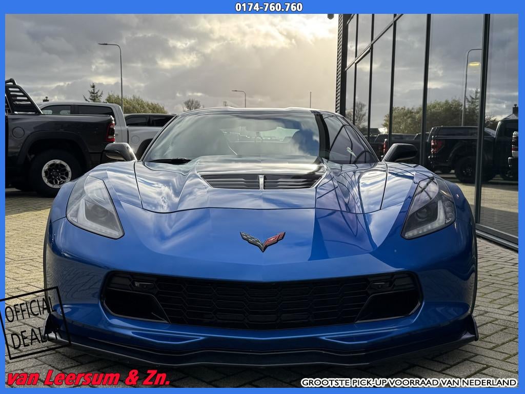 Chevrolet Corvette C7 6.2 Z06 Coupe 3LZ | Competition seats, Auto's, Chevrolet, Automaat, Achterwielaandrijving, Gebruikt, Blauw