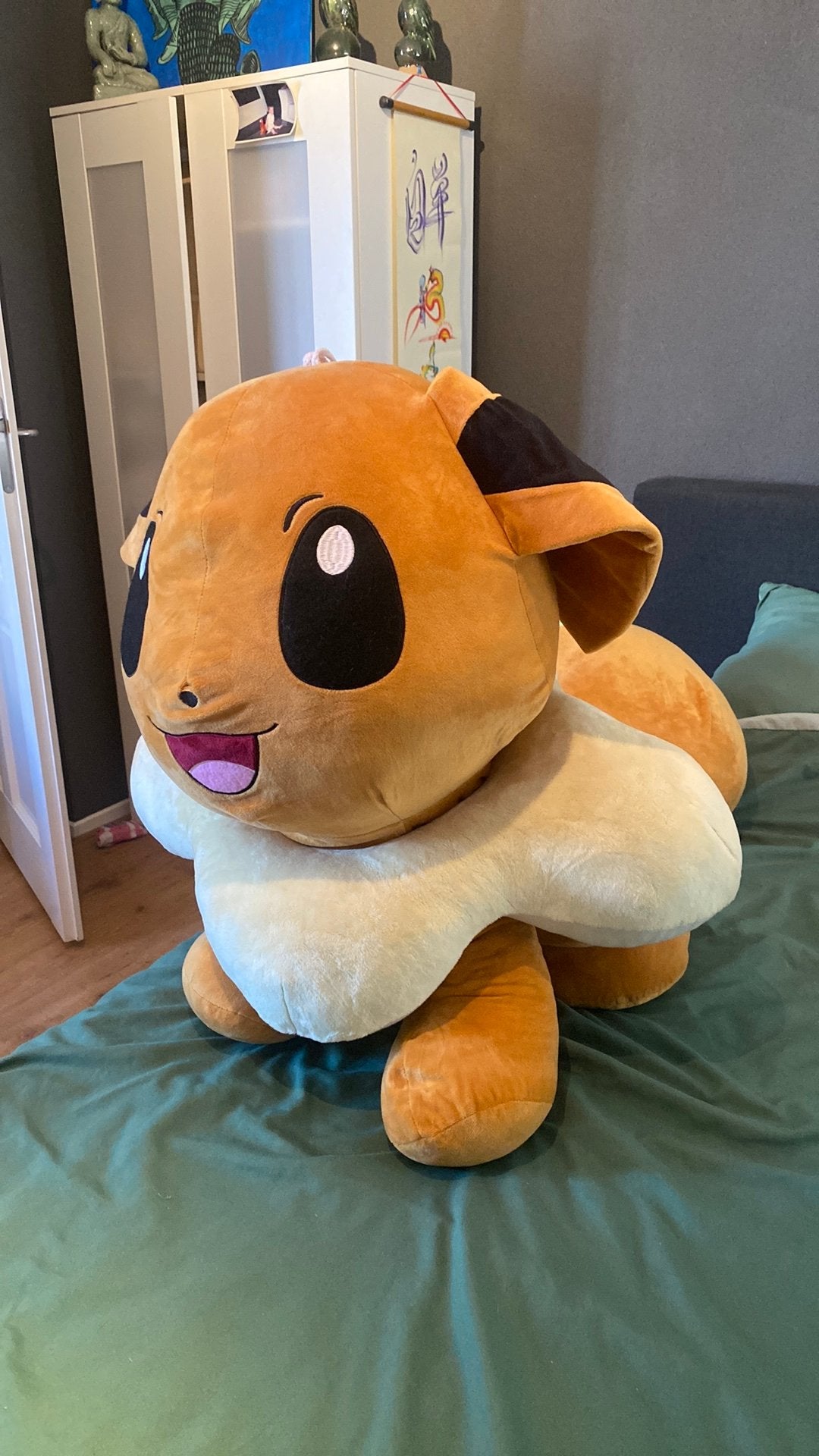 Pokemon Eevee knuffel XXL, Kinderen en Baby's, Speelgoed | Knuffels en Pluche, Ophalen, Zo goed als nieuw, Overige typen