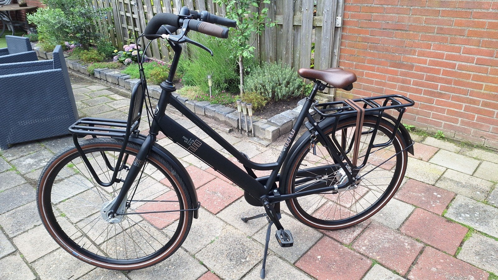 Zwarte stadsfiets, Overige merken, Gebruikt, Velgrem, Versnellingen