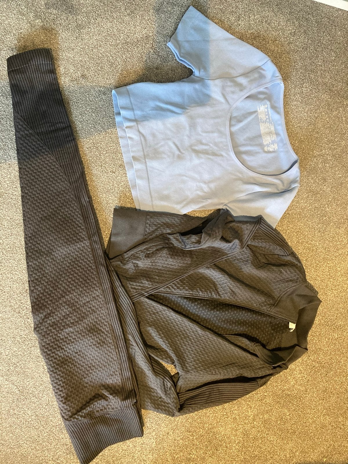 Sport setje Amisu en Primark maat S, Kleding | Dames, Sportkleding, Ophalen of Verzenden, Fitness of Aerobics, Maat 36 (S), Grijs