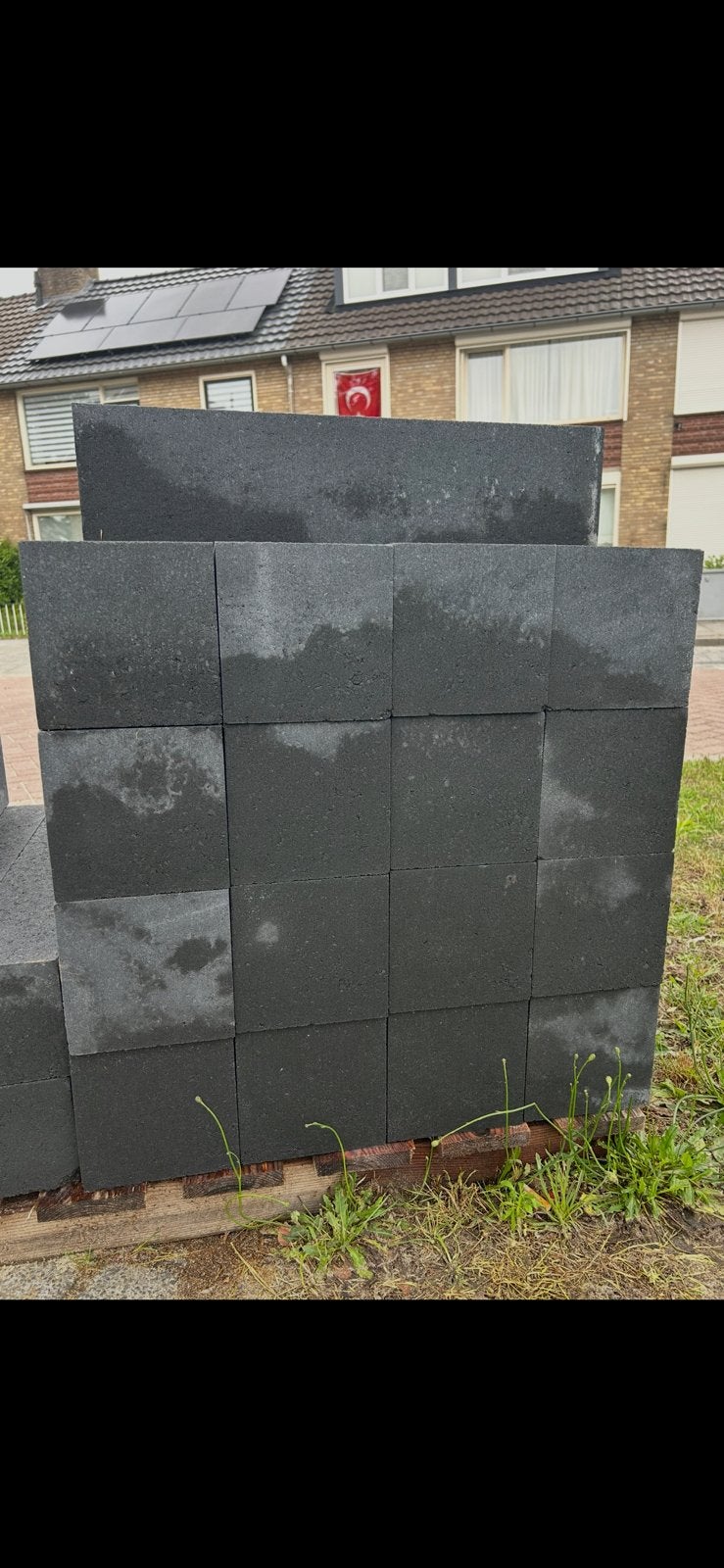 Nieuw Linea stapelblok / palissadeblok 60x15x15cm Antraciet, Ophalen, Nieuw, Bakstenen