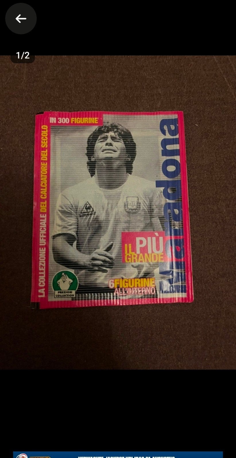 Maradona Argentinië gesloten zakje, Ophalen of Verzenden, Zo goed als nieuw, Buitenlandse clubs, Poster, Plaatje of Sticker
