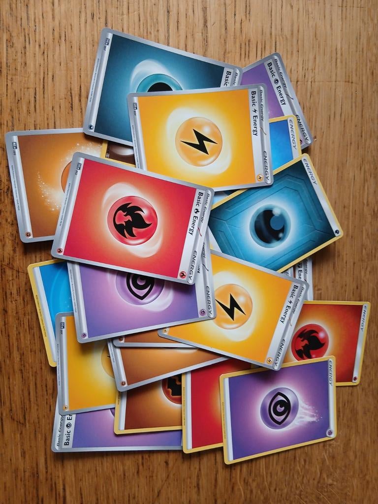Pokémon TCG Basic Energy Kaarten - Diverse Types, Ophalen of Verzenden, Gebruikt, Meerdere kaarten