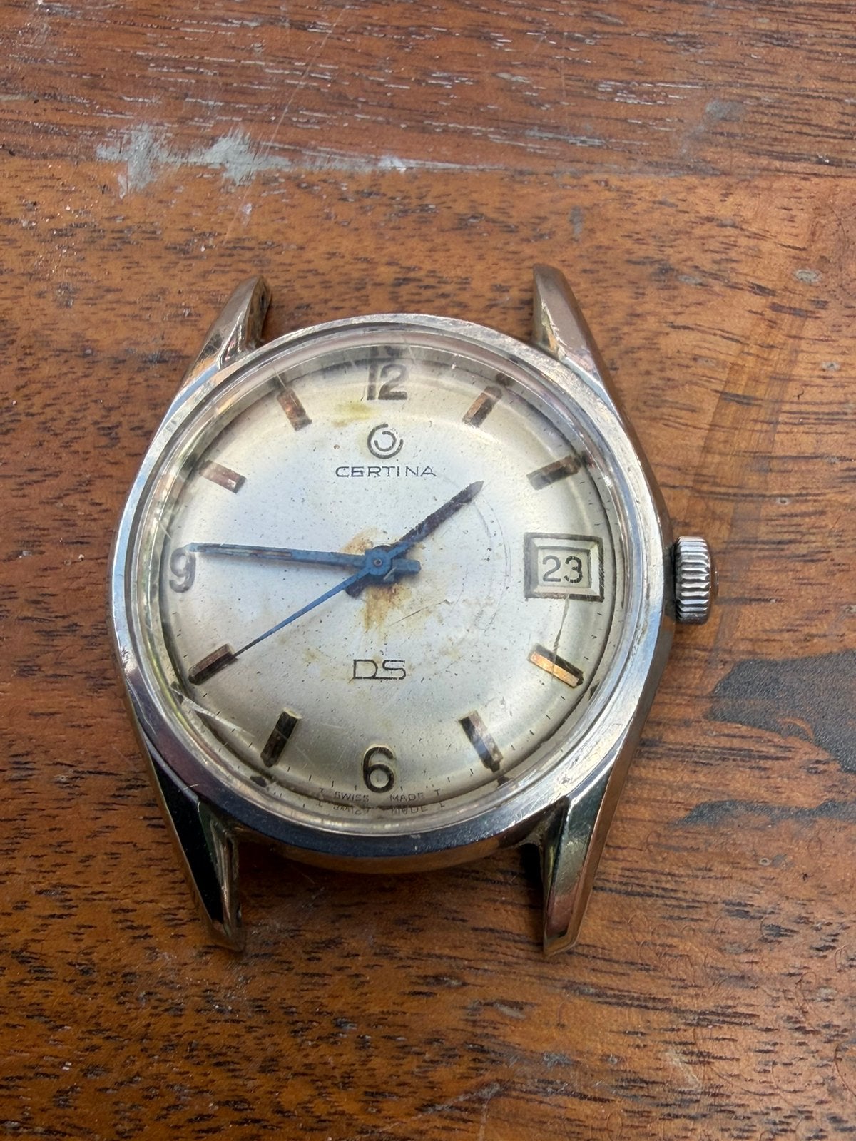 Certina DS vintage hetenhorloge, Ophalen of Verzenden, Staal, Overige merken, 1960 of later