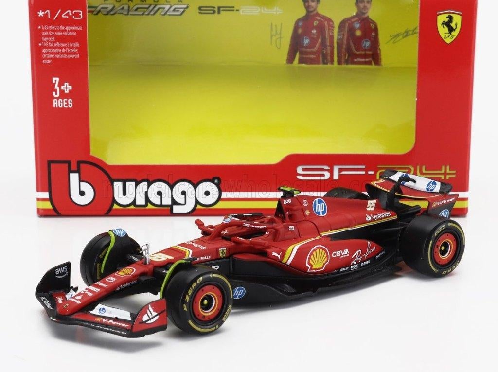 39736: Ferrari SF-24 - Carlos Sainz - 2024 - bburago 1:43, Overige merken, Auto, De Steenbok 26, 5215 ME ‘s-Hertogenbosch, Nieuw