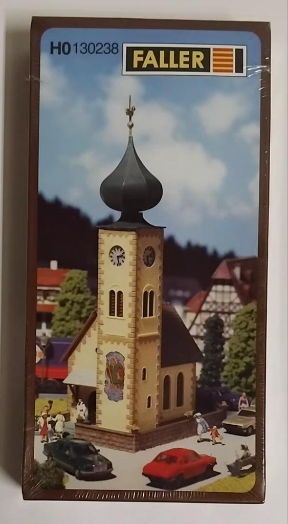 Kerktoren Faller H0 130238. Nieuwstaat., Hobby en Vrije tijd, Modeltreinen | H0, Overige merken, Gelijkstroom of Wisselstroom