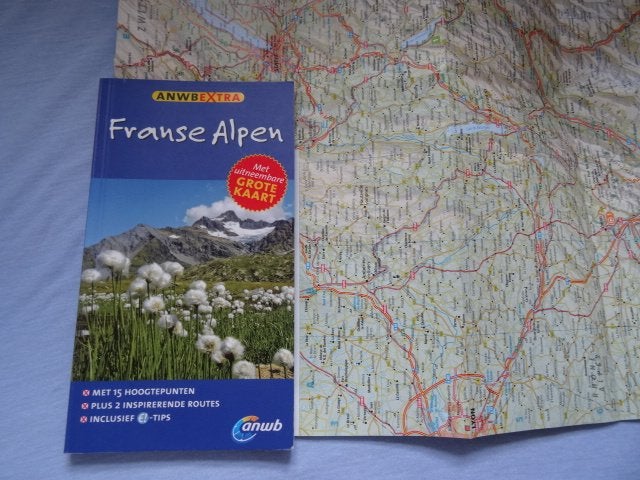 anwb extra reisgids Franse Alpen / met de wegenkaart, Boeken, Europa, Ophalen of Verzenden, Zo goed als nieuw, Reisgids of -boek