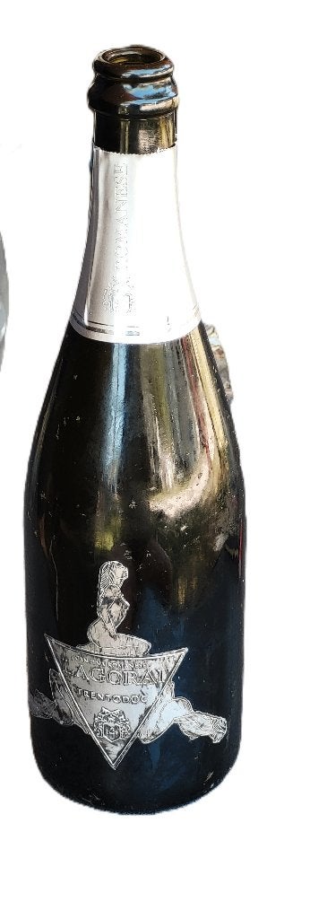 Lege champagnefles, Ophalen of Verzenden, Gebruikt, Glas