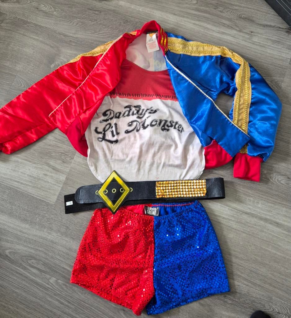 Harley quinn kostuum maat xs, Ophalen of Verzenden, Zo goed als nieuw