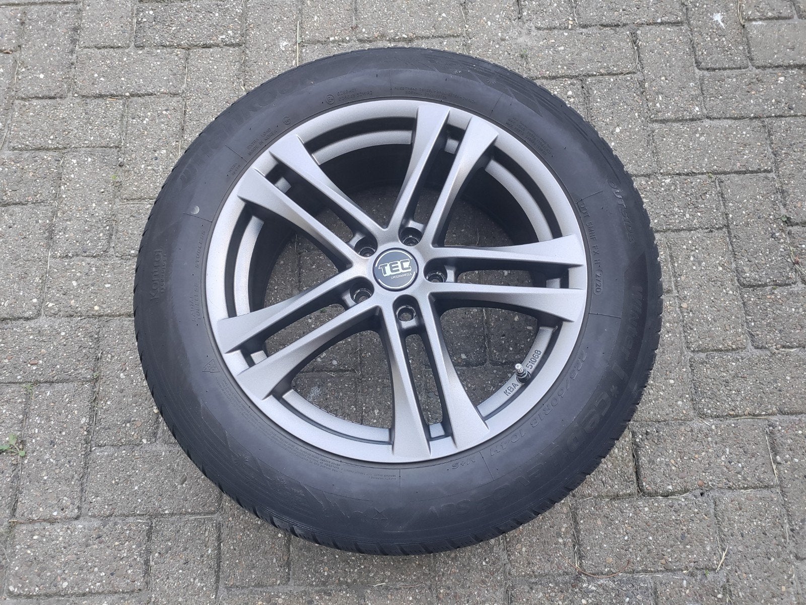 Set van 4 TEC as4 gun metal velgen., Ophalen, Velg(en), Nieuw, 17 inch