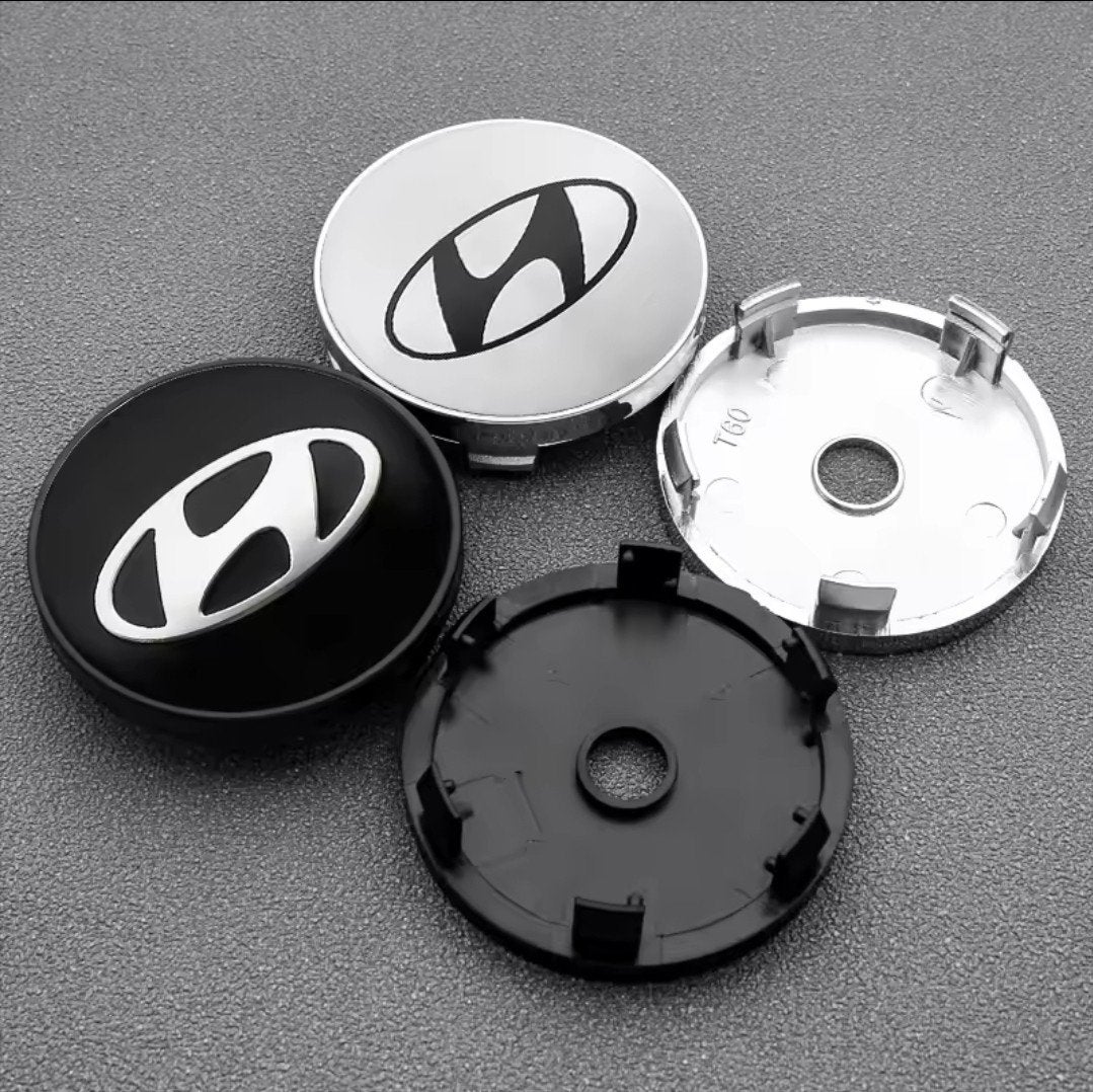 Hyundai Naafdoppen Center Caps Set van 4, Ophalen of Verzenden