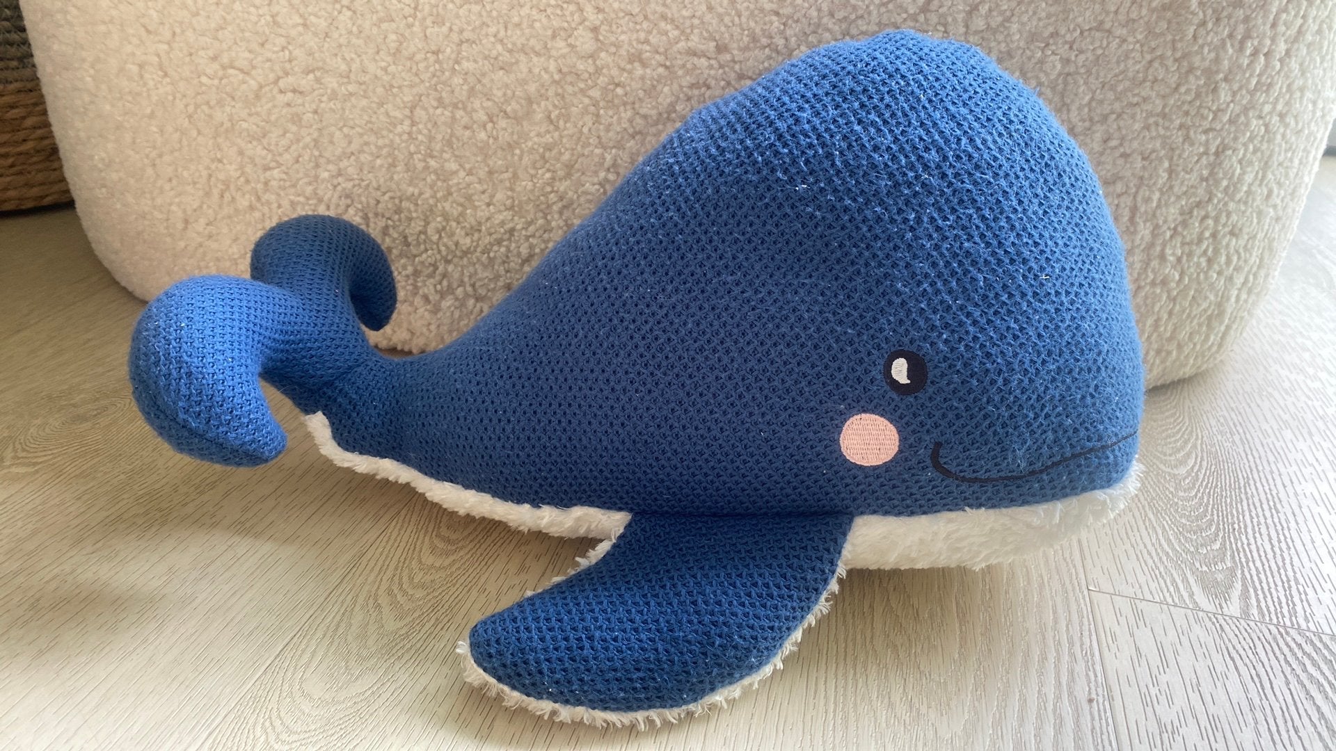 Knuffel Walvis van de Hema, 45 cm lang, Hema, Gebruikt, Overige typen, Blauw