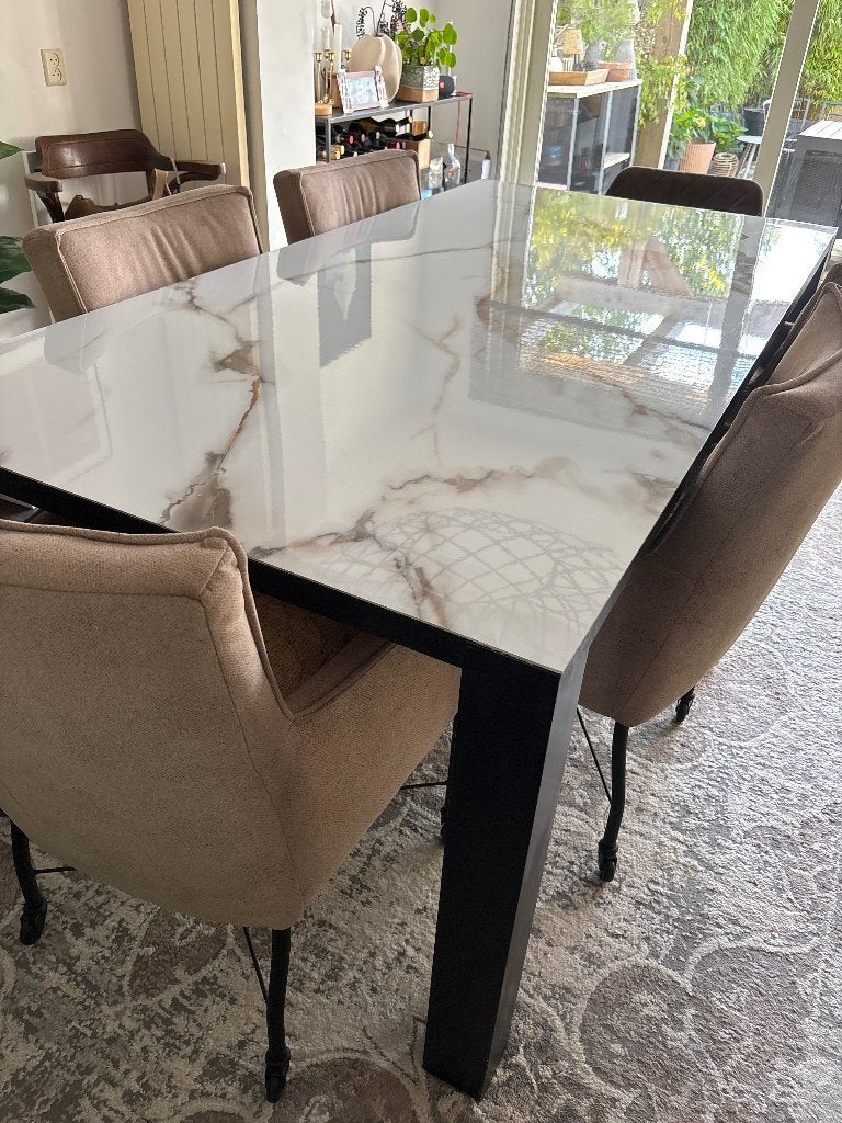 Eettafel 200x 100, Huis en Inrichting, Ophalen, 200 cm of meer, 50 tot 100 cm, Zo goed als nieuw