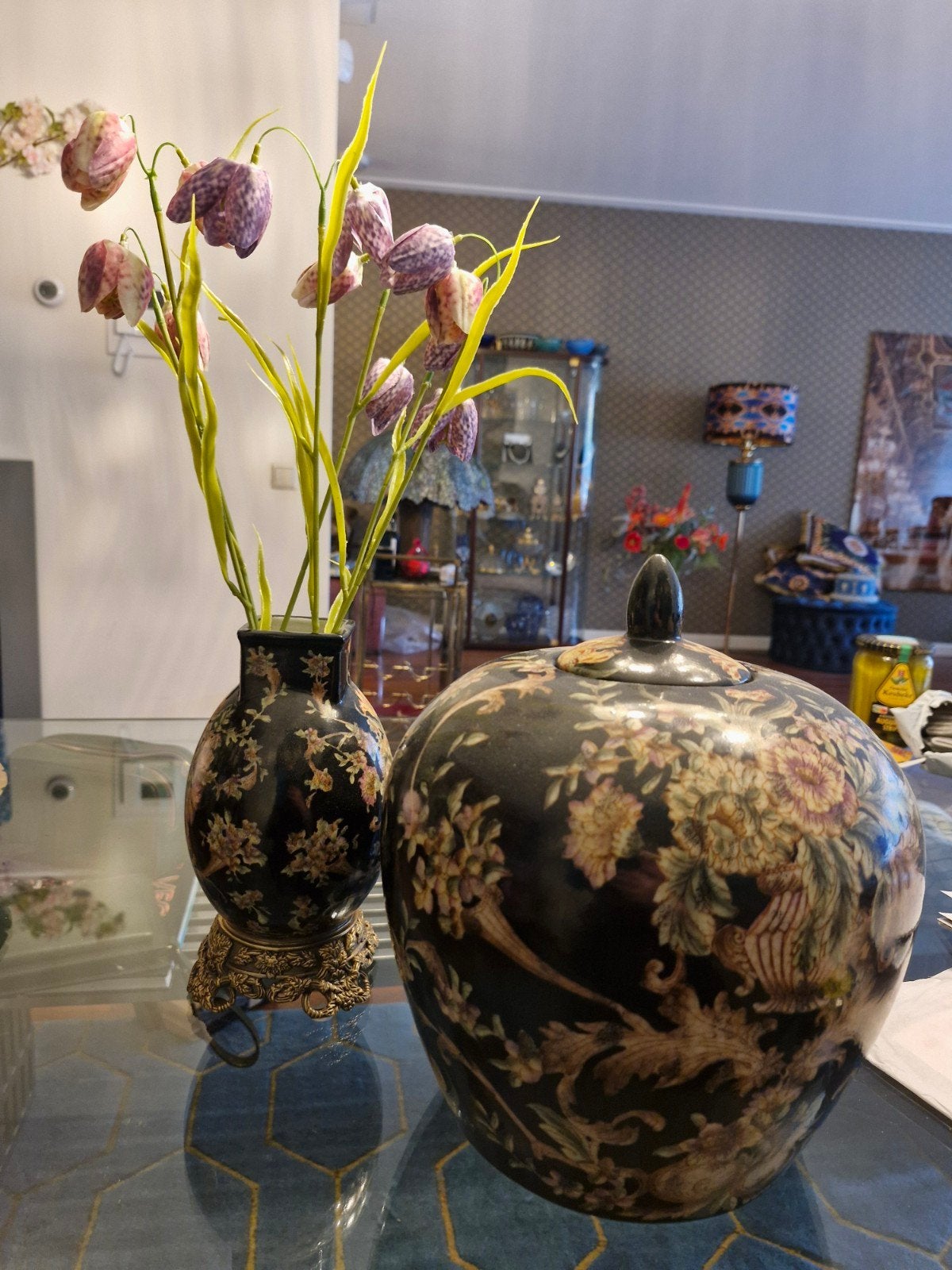 Chinees Georiënteerde Gemberpot en Vaas - G&C Interiors, Ophalen