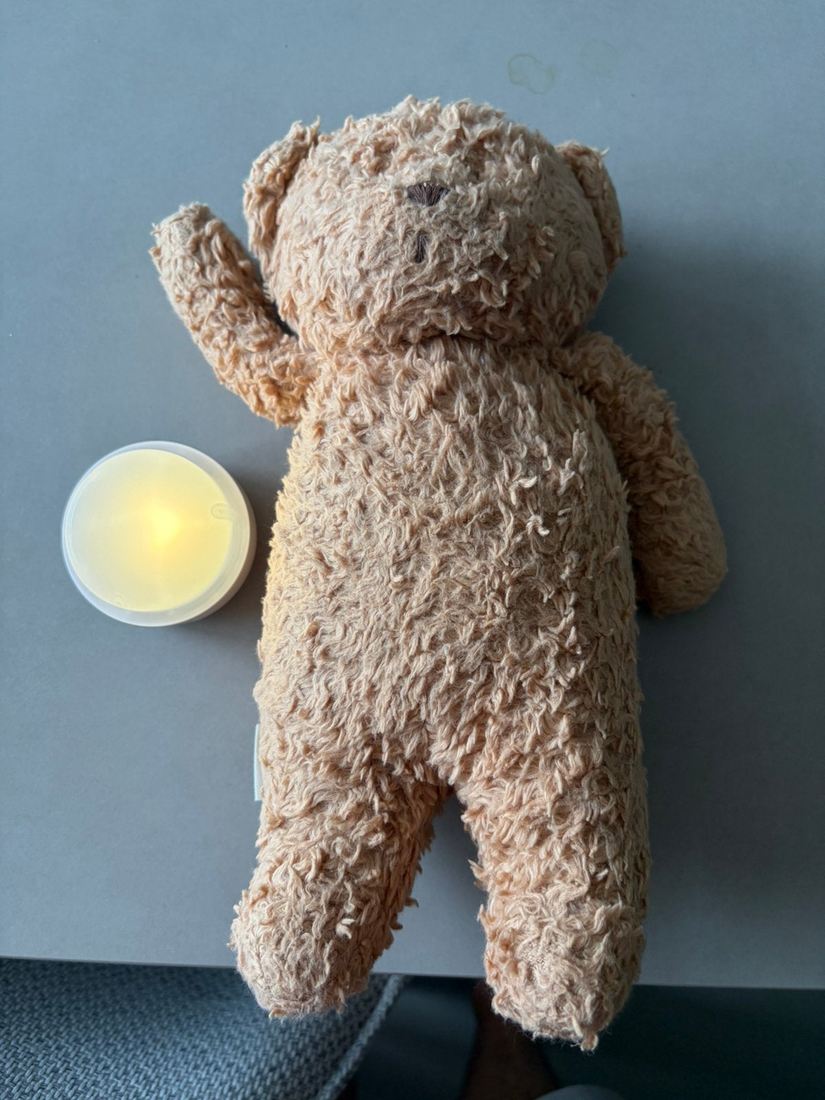 MOONIE Humming Bear – rustgevende knuffel met licht & geluid, Ophalen of Verzenden, Zo goed als nieuw, Stoffen beer, Overige merken