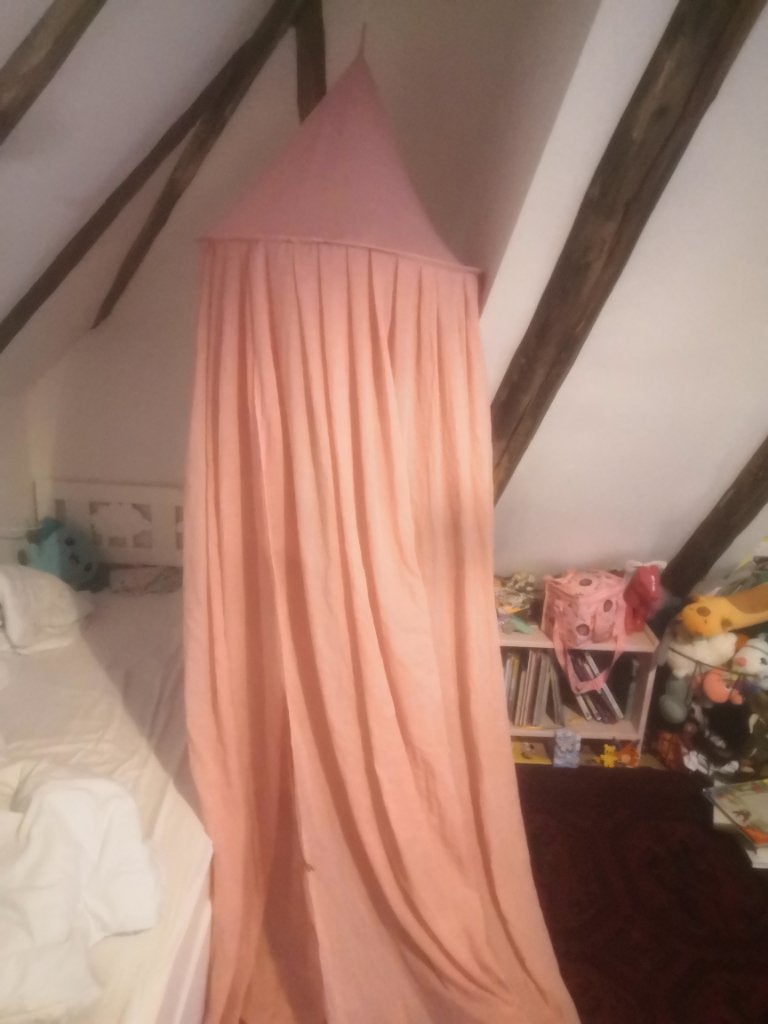 Klamboe roze, Ophalen, Zo goed als nieuw, Ophangbaar, Klamboe