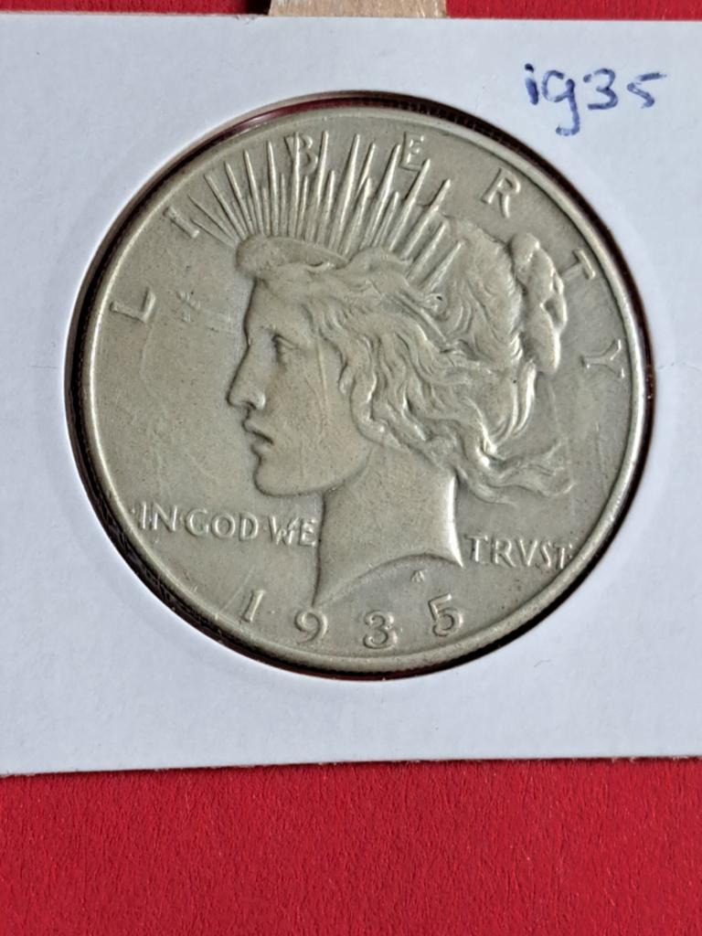 Amerika one dollar 1935 Peace Dollar, Postzegels en Munten, Munten | Amerika, Ophalen of Verzenden, Noord-Amerika, Losse munt