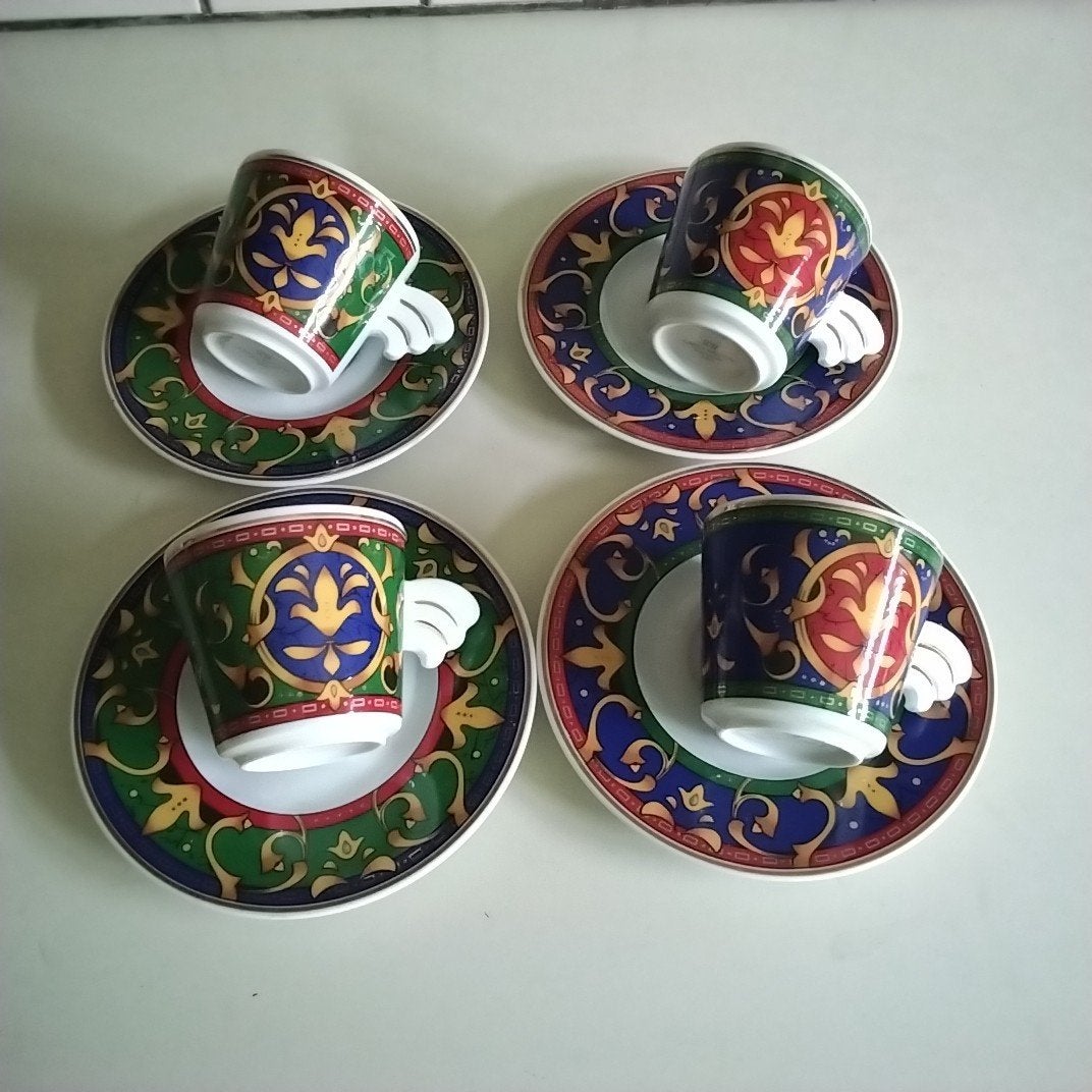 4 byzondere heinrich winterling  kop en schotels, Ophalen of Verzenden, Porselein, Overige stijlen, Kop(pen) en/of Schotel(s)