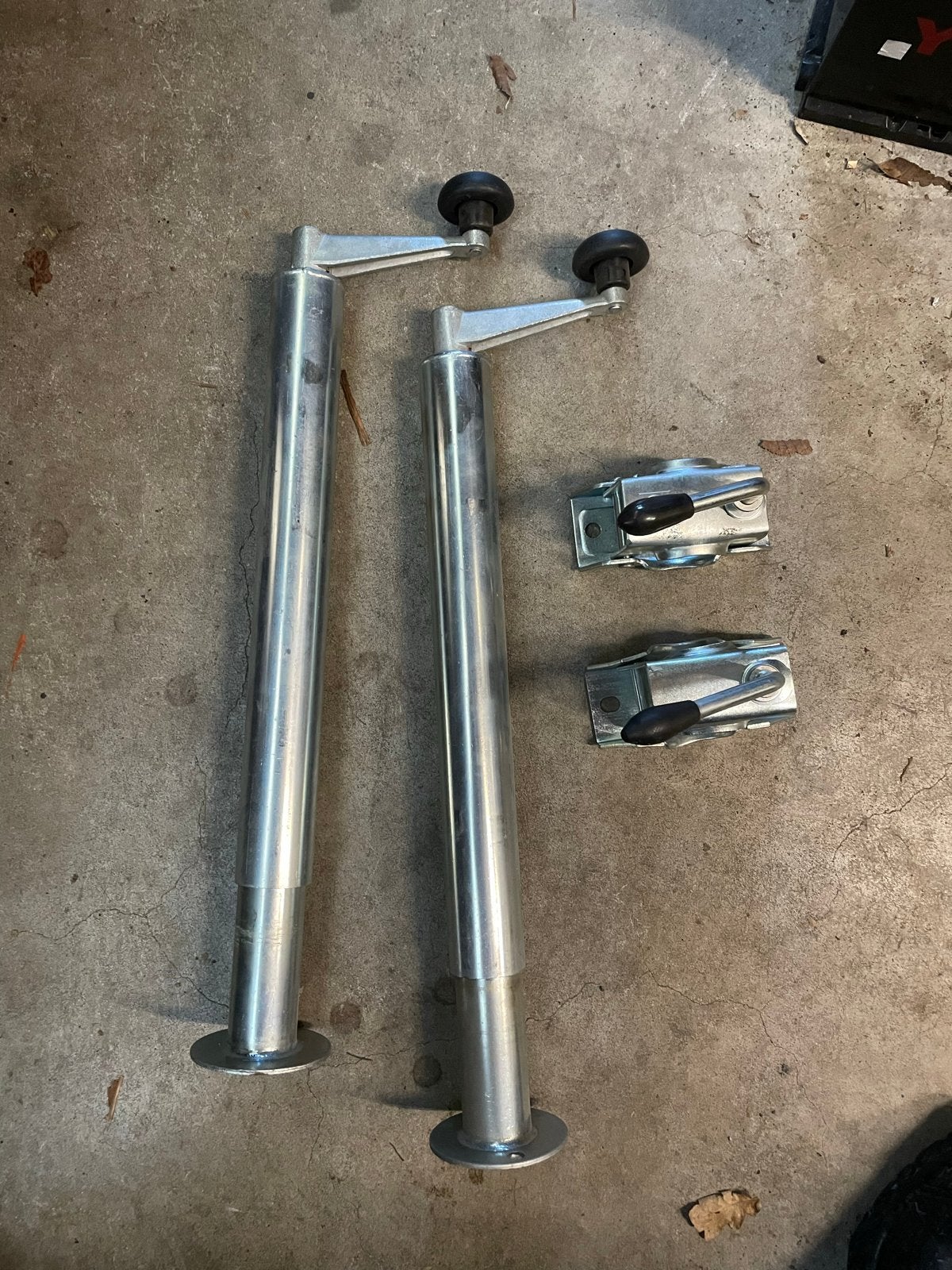 Caravan uitdraaisteunen met klemmen aanhanger aanhangwagen, Caravans en Kamperen, Caravan accessoires, Ophalen, Nieuw