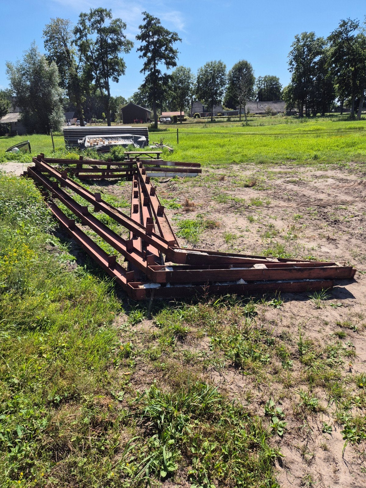 3x stalen spanten gebruikt, Doe-het-zelf en Verbouw, Metalen, Ophalen of Verzenden