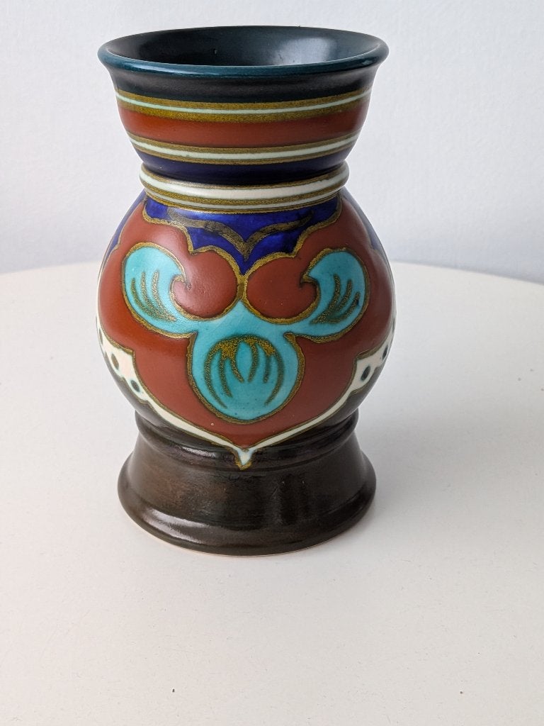 Plateel Vaasje Gouda, Ophalen of Verzenden