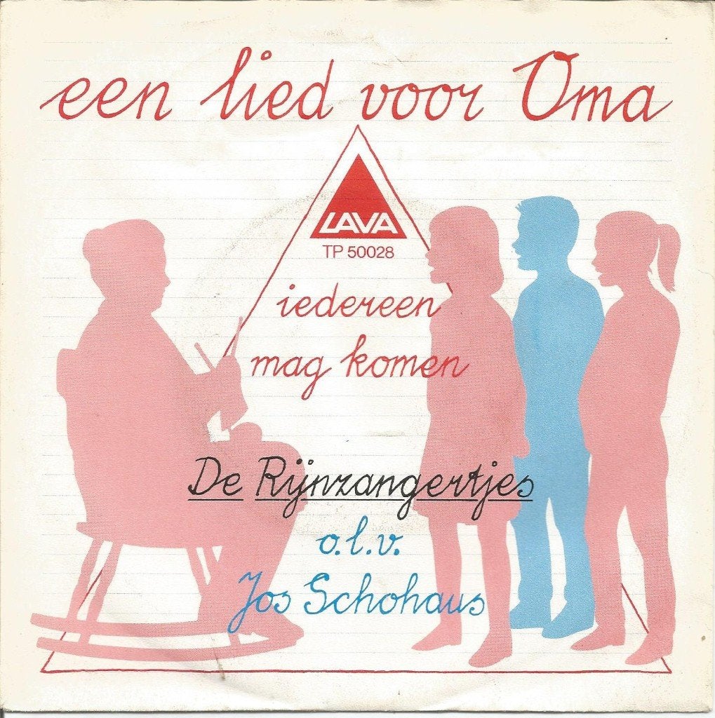 de Rijnzangertjes - Een lied voor Oma (1984), Fotohoes, 7 inch, Ophalen of Verzenden, Zo goed als nieuw