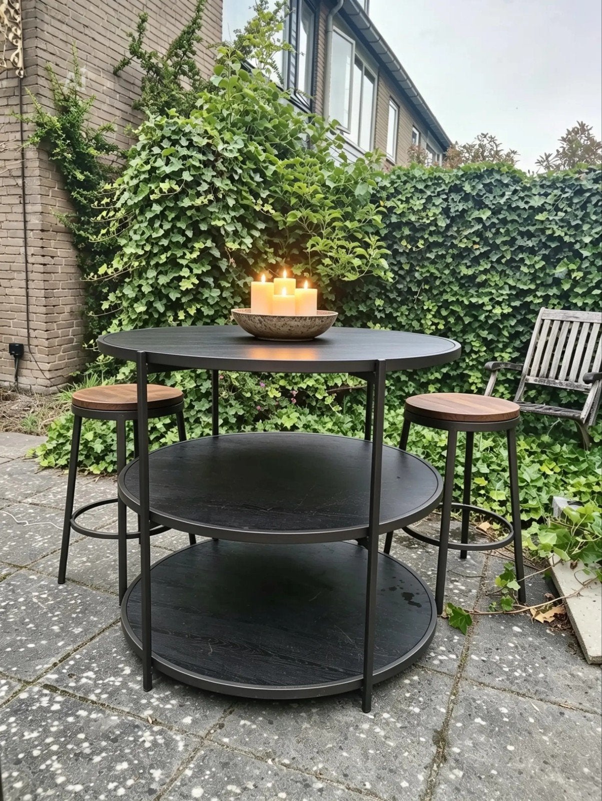 Unieke zware bartafel, statafel, Ophalen, Zo goed als nieuw
