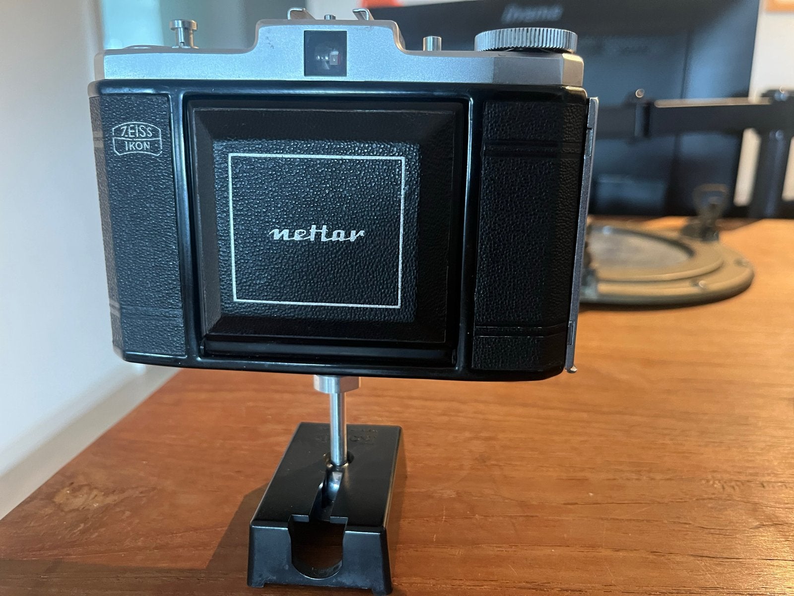 Zeiss Ikon Nettar 518/16 met flitser - Vintage camera, Audio, Tv en Foto, Ophalen, Gebruikt, Compact, Overige Merken