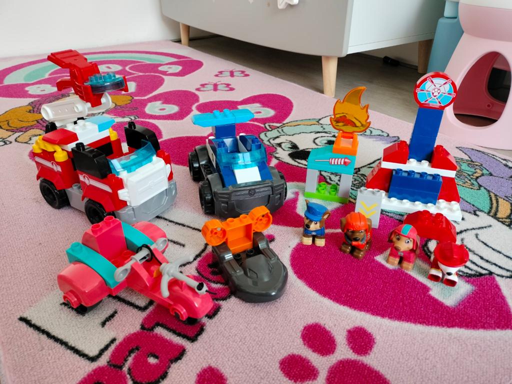 Paw patrol mega bloks, Ophalen of Verzenden, Zo goed als nieuw, Duplo