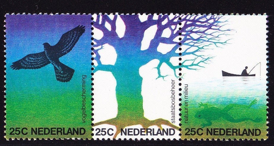 Nederland NVPH 1043-1045A postfris, Verzenden, Na 1940, Postfris