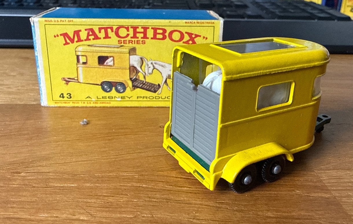 Matchbox lesney 43 Pony Trailer - met originele doos, Verzenden, Zo goed als nieuw