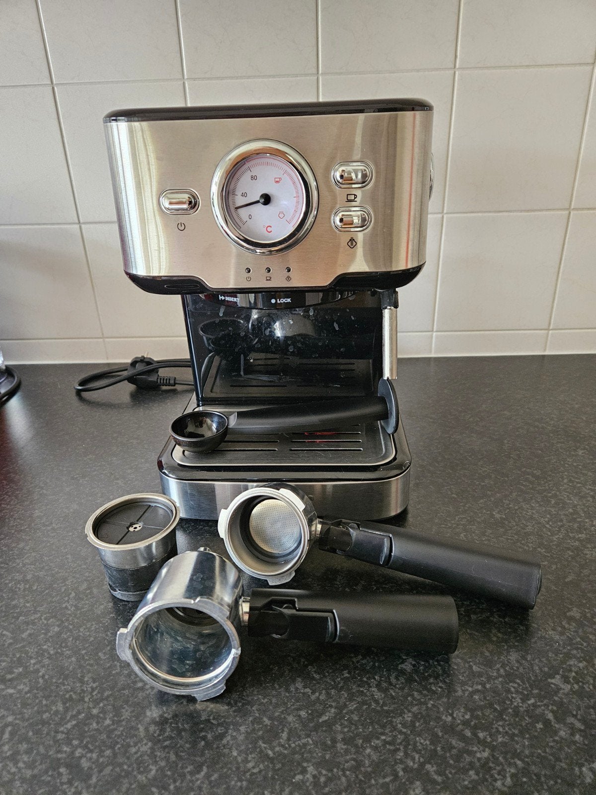 Princess Espressomachine - Zo goed als nieuw, Espresso apparaat, Zo goed als nieuw, 1 kopje, Gemalen koffie