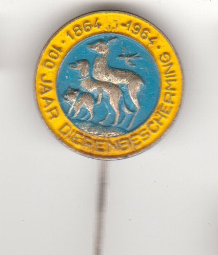 Dierenbescherming 100 jaar, Verzamelen, Speldjes, Pins en Buttons, Verzenden, Zo goed als nieuw, Sport