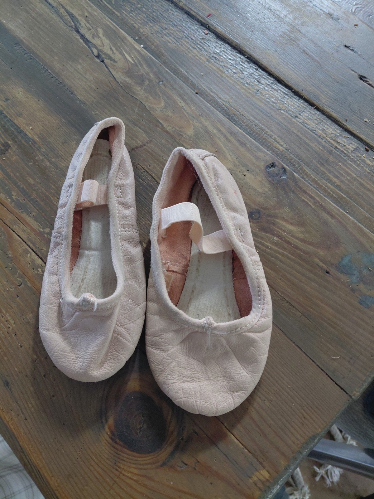 Leren balletschoenen voor kinderen (ca. 4-6 jaar), Sport en Fitness, Ophalen of Verzenden, Gebruikt, Schoenen