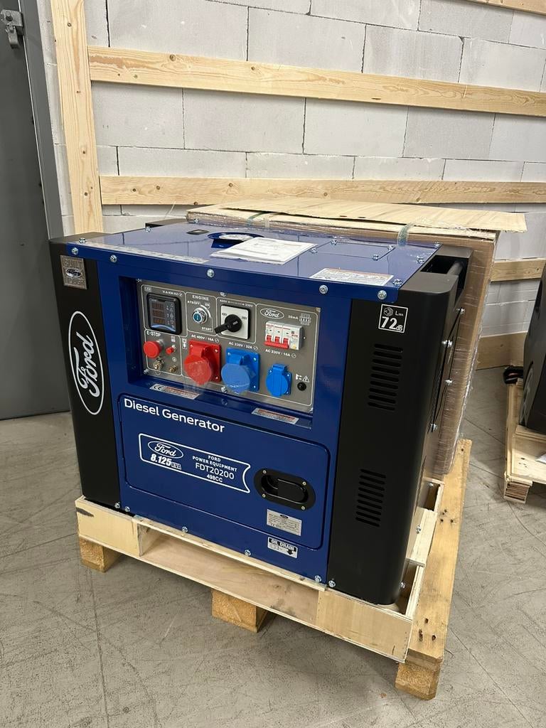 Ford FDT20200 l dieselgenerator l Nieuw l 3 stuks, Ophalen of Verzenden, Zo goed als nieuw, Dieselolie, Elektrisch startend